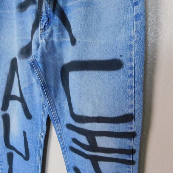 Carhartt Relaxed Fit Custom Art Jeans Size 40x30 5 Pocket Design Denim Logo - Picture 8 of 16